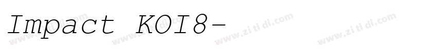 Impact KOI8字体转换